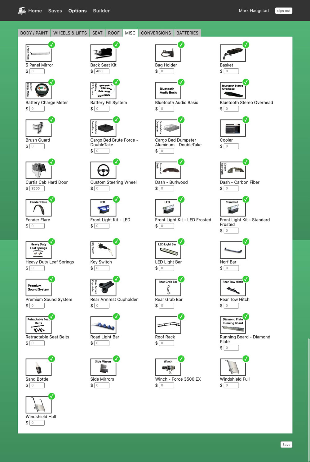 build your own golf cart dashboard misc nivel and madjax parts