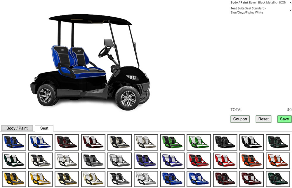 icon ev i20 custom golf cart bygc 1