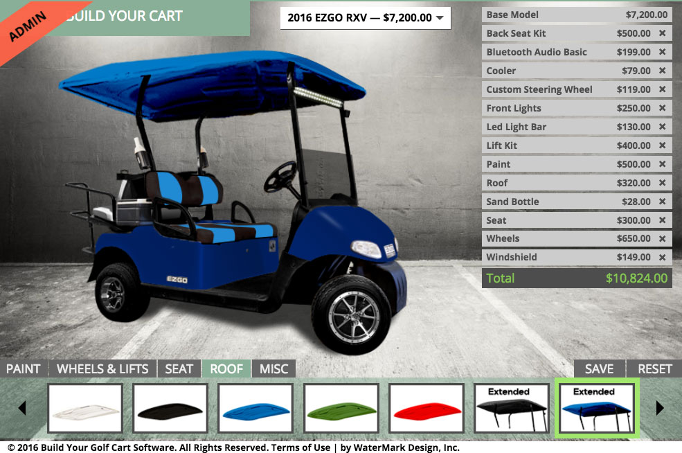 BYGC 2.5 Has Arrived, EZGO RXV Model Available With Customization, LED Light Bar, Battery Options, Tinted Windshields