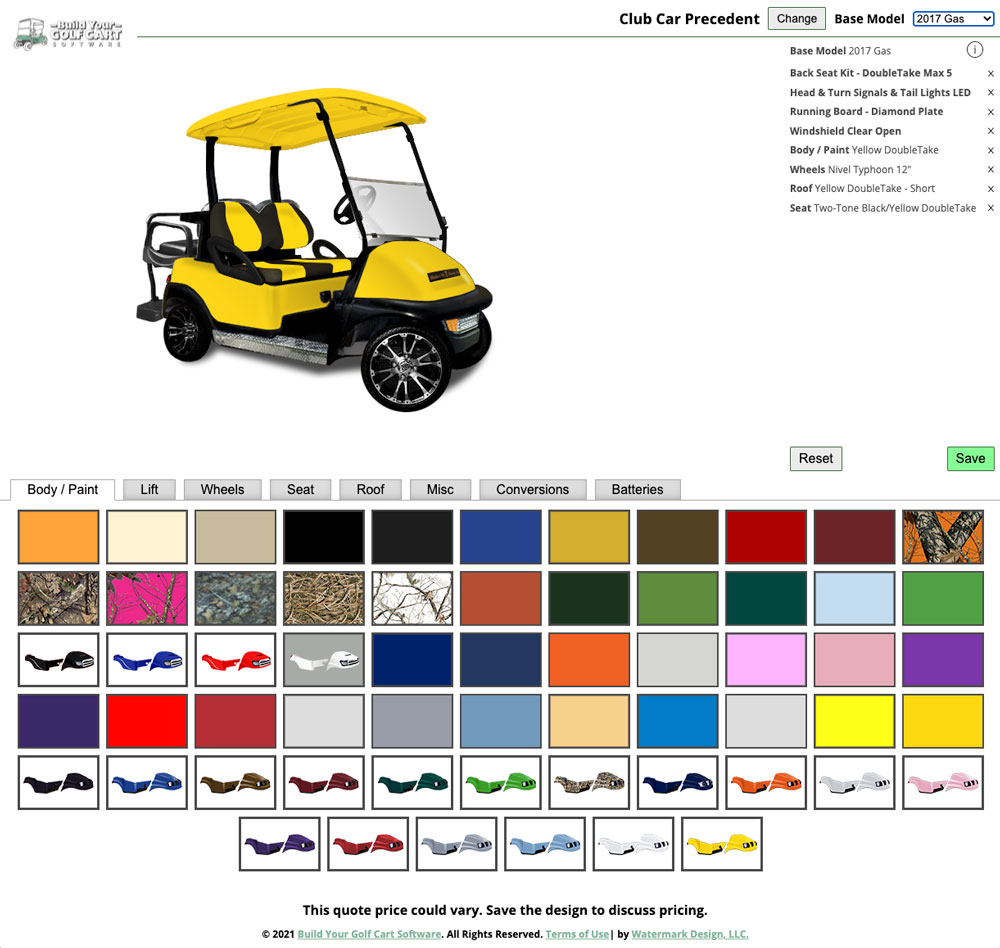 double take golf cart custom 01