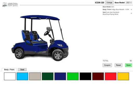 custom icon golf cart